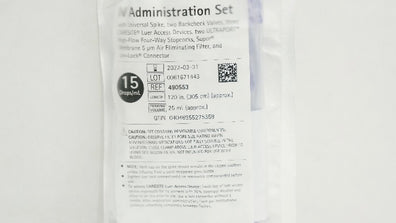 Braun 490553 IV Administration Set 120inch x 25mL (Approx.) (x)